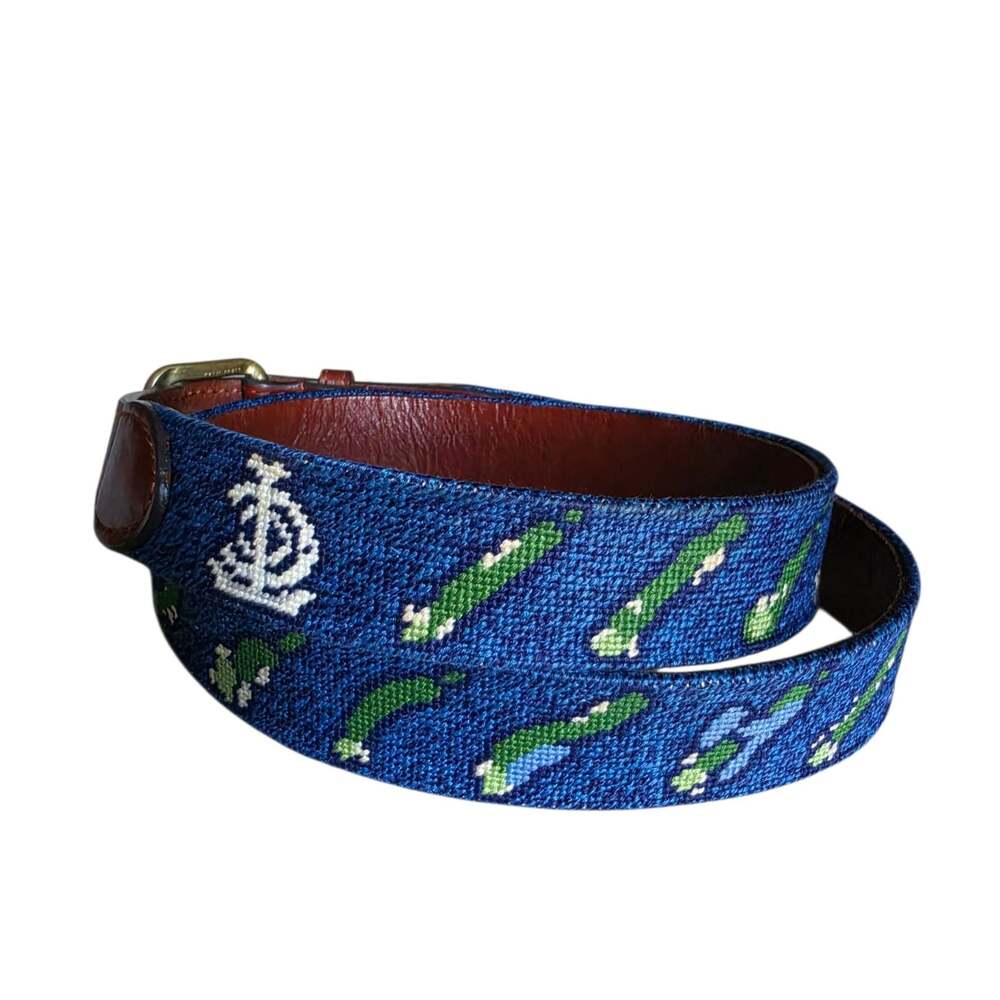 Smathers & Branson Hand-Stitched Needlepoint Belt Sz 40